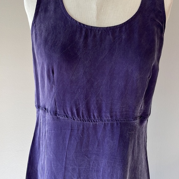 Vintage RABBIT DESIGNS MAXI 2 piece dress flare with topper purple washed size 8 - Picture 4 of 13